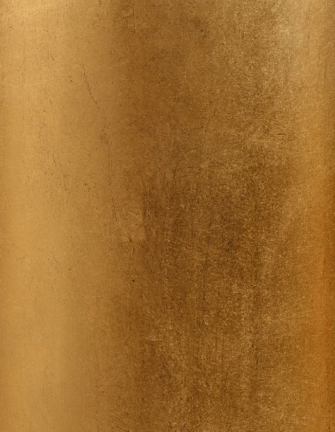 Кашпо Эффектори Металл высокий округлый конус сусальное золото_7