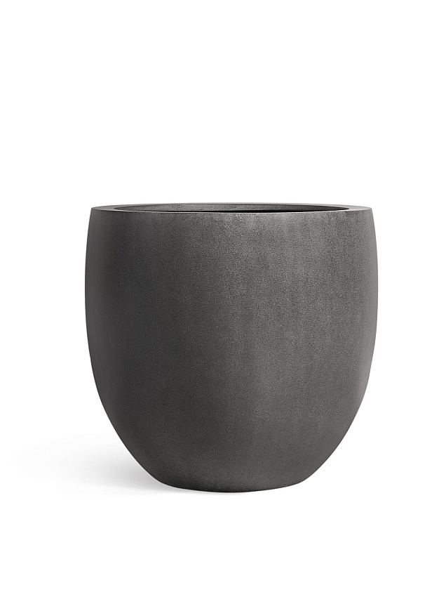 Кашпо Эффектори Бетон Большой округлый конус Тёмно-серый бетон_5