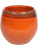Кашпо Indoor pottery pot charlotte orange (per 4 шт.)