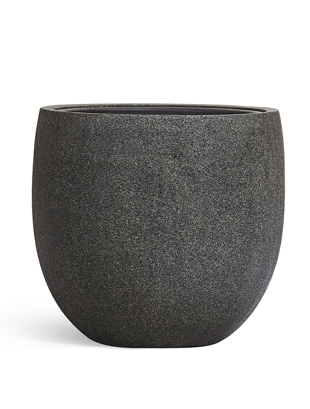 Кашпо Эффектори Стоун чаша классик темно-серый камень_