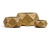 Кашпо ERGO Rombo низкая чаша многогранник состаренное золото - Фото 1