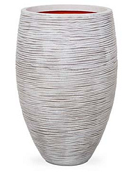 Кашпо Capi nature rib nl vase vase elegant deluxe ivory