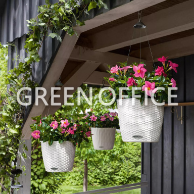 Кашпо Lechuza Nido Cottage большой (белый) - Фото 7