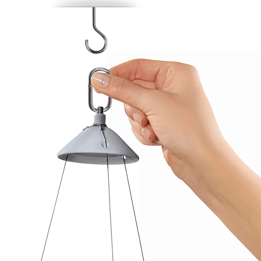 Кашпо Лечуза Нидо Коттадж большой (светло-серый)_2