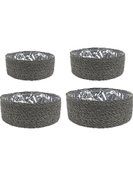Кашпо Indoor pottery bowl stef grey (s4)