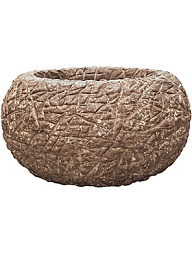 Кашпо Polystone coated kamelle bowl rock