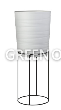 Кашпо Урбан на подставке (белый) - Фото 1