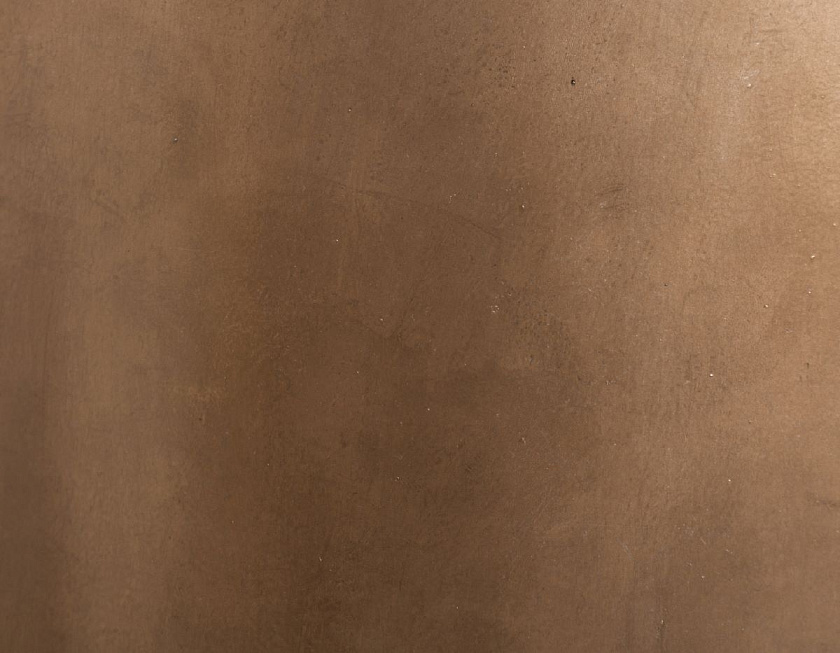 Кашпо Эффектори Металл высокий округлый конус темное матовое золото_5