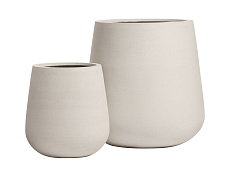 Кашпо Эрго Файн Рок Дизайн-чаша Белый камень