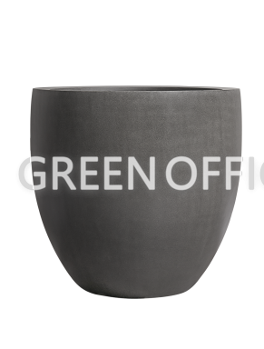 Кашпо Effectory Beton Большой округлый конус Тёмно-серый бетон - Фото 3