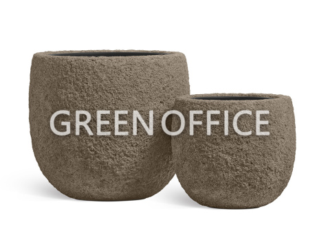 Кашпо Эффектори Терра Чаша Классик серый беж - Фото 1