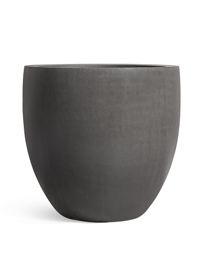 Кашпо Эффектори Бетон Большой округлый конус Тёмно-серый бетон_4
