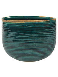 Кашпо Indoor pottery planter iris turqoise