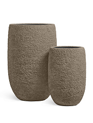 Кашпо Эффектори Терра Высокая чаша серый беж