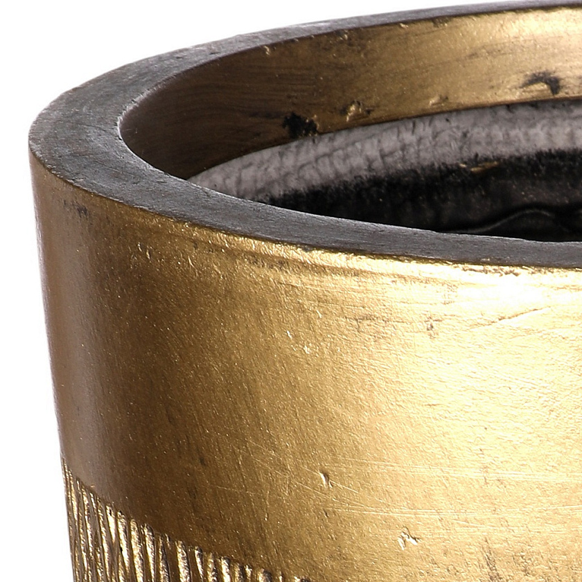 Кашпо Лотус Ваза золотое_2