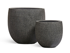 Кашпо Эффектори Стоун чаша классик темно-серый камень