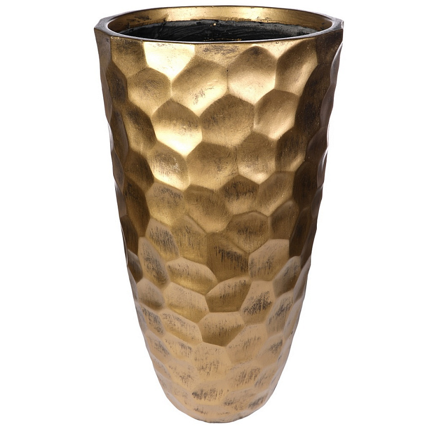 Кашпо Мозаик Ваза золотое_