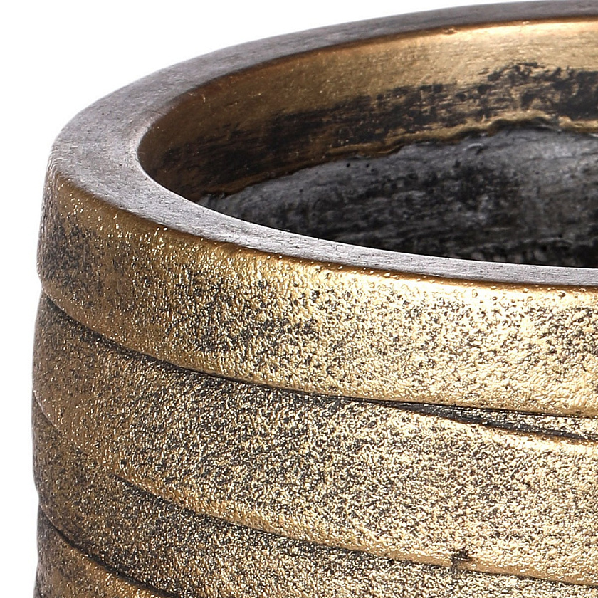 Кашпо Роу Высокое золотое_2