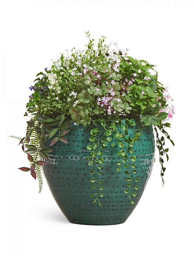 Кашпо Эффектори Рон Чаша Классик Зелёно-голубой Нефрит (эмаль)_7