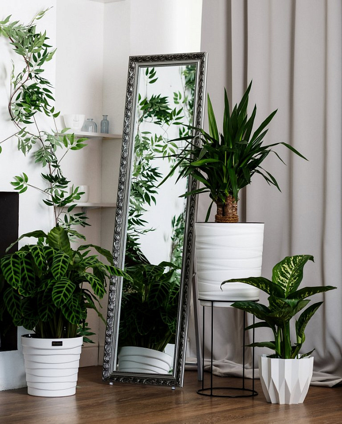 Кашпо Геометрия (Белый)_2