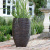 Кашпо Capi nature rib nl vase elegant deluxe dark brown - Фото 2