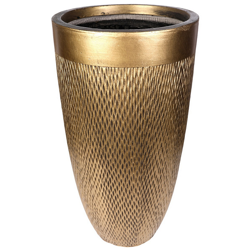 Кашпо Лотус Ваза золотое_