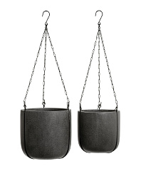 Кашпо Эффектори Бетон Чаша подвесная Темно-серый бетон