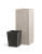 Кашпо Эффектори Бетон высокий куб белый песок - Фото 3