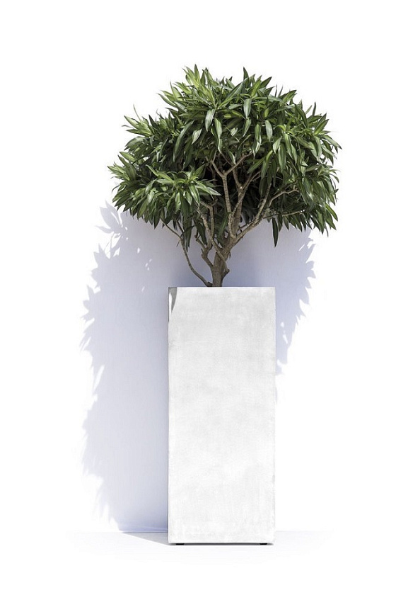 Кашпо Косапотс Барселона белое_