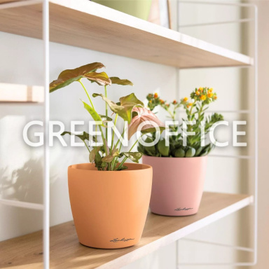 Кашпо Lechuza Classico Color DECO (оранжевый) - Фото 3