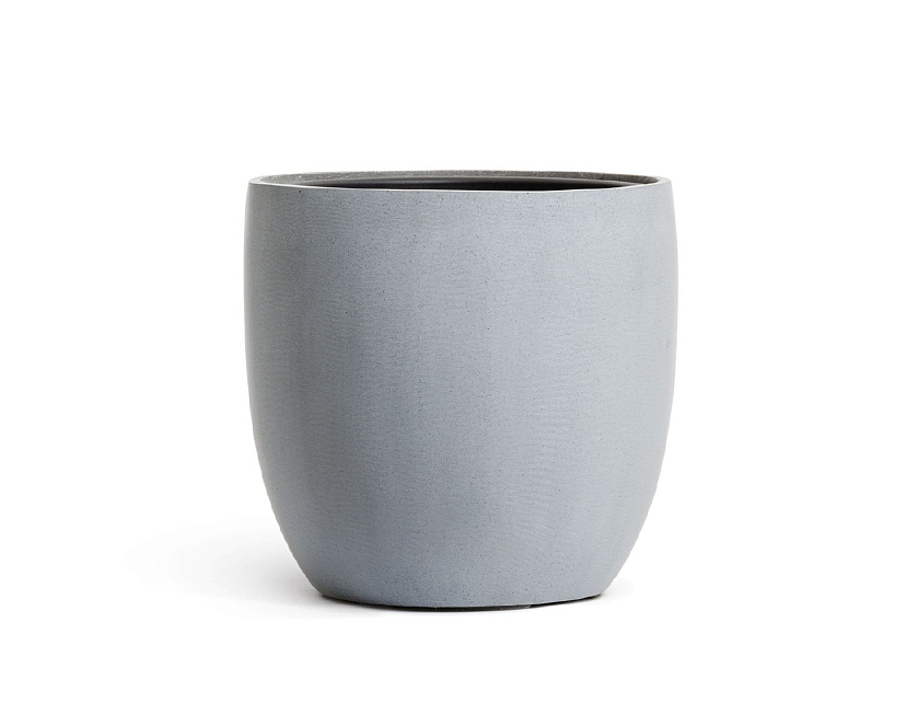 Кашпо Эффектори Бетон округлый конус серый ледник_2