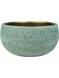 Кашпо Indoor pottery bowl ryan shiny blue (per 2 шт.)