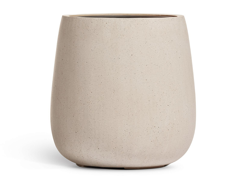 Кашпо Эффектори Бетон Дизайн -Чаша Белый песок_2