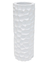 Кашпо Mosaic column glossy white