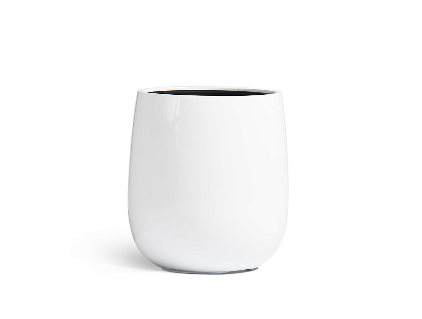 Кашпо Эффектори Глосс Дизайн-Чаша Белый глянцевый лак_