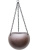 Подвесное кашпо Gradient hanging glob matt coffee - Фото 1