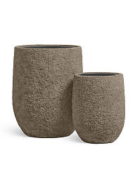 Кашпо Эффектори Терра Чаша Мидл серый беж