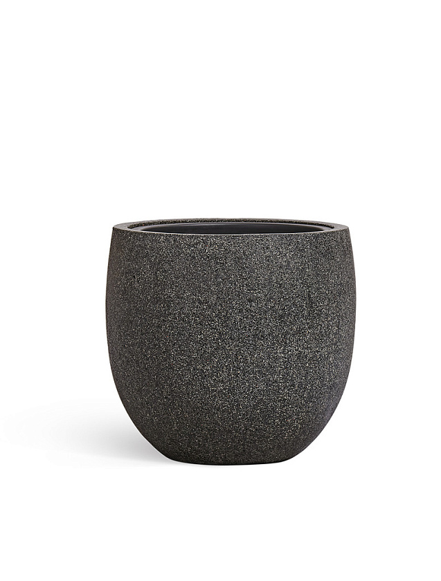 Кашпо Эффектори Стоун чаша классик темно-серый камень_2