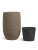 Кашпо Эффектори Терра Высокая чаша серый беж - Фото 18