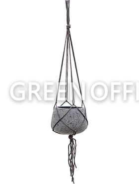 Подвесное кашпо Stone (hanging) mini pax laterite grey