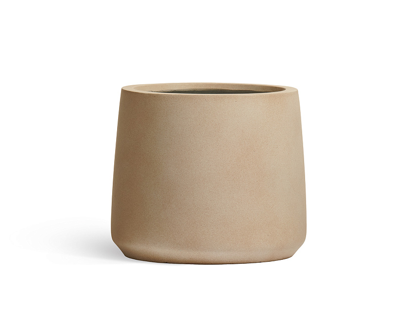 Кашпо Эрго Файн Рок Чаша Коун Белый камень_10