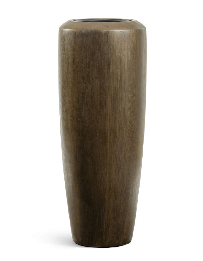 Кашпо Эффектори металл Высокий конус Дизайн Черная бронза_2