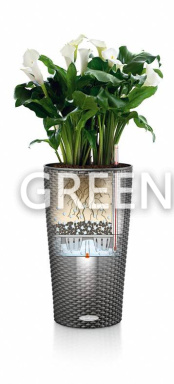 Кашпо Lechuza Cilindro Cottage (коричневый) - Фото 2