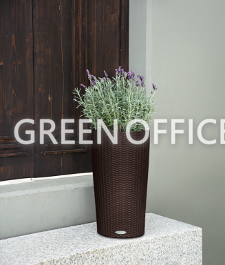 Кашпо Lechuza Cilindro Cottage (коричневый) - Фото 4