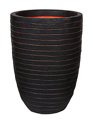 Кашпо Capi nature row nl vase elegant low dark brown