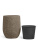 Кашпо Эффектори Терра Чаша Мидл серый беж - Фото 16