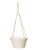 Подвесное кашпо Fibrics bamboo hanging basket white (per 6 pcs.) - Фото 1