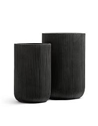 Кашпо Эрго Джет высокий цилиндр антрацит