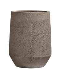 Кашпо Эрго Хард Рок Высокая трапециевидная чаша Песок серый беж