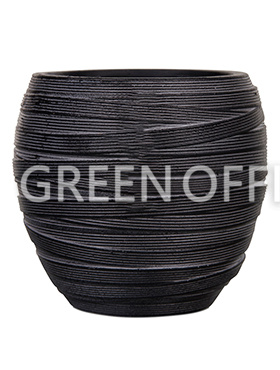 Кашпо Capi nature vase elegant i loop black